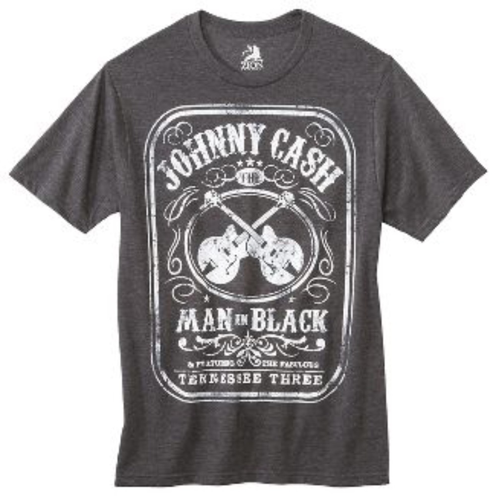 Men's Johnny Cash Man In Back Graphic T-Shirt